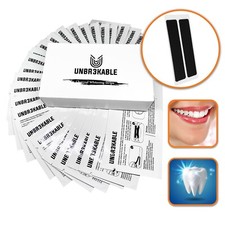 56 Teeth Whitening Charcoal Strips - Teeth Whitener Strips - Teeth Stain Remove