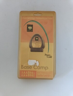 Cricut Cartridge ''Base Camp'' * Alphabet/Zahlen * Schrift/Stanzpatrone * Neu *