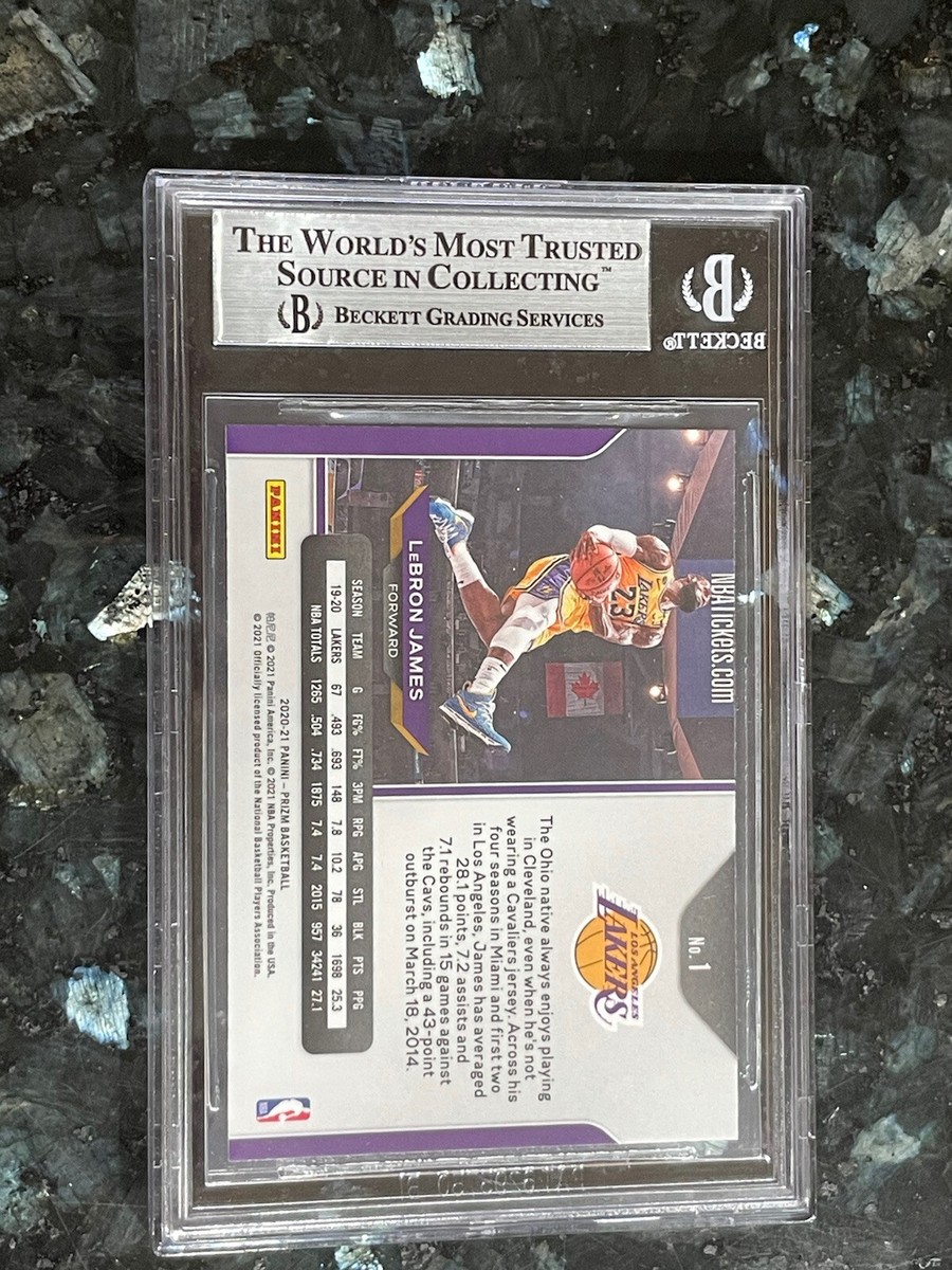 2020-21 Panini Prizm - LeBron James #1 Silver Prizm Kobe Tribute