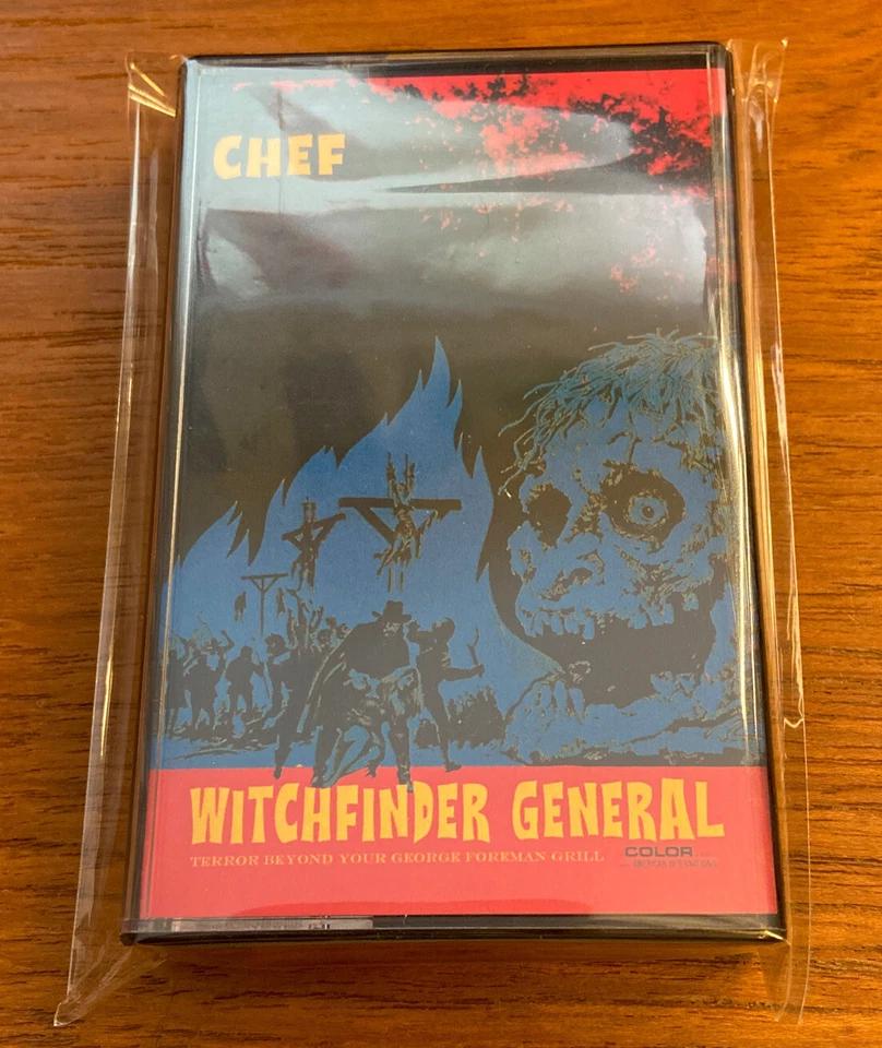 CHEF MIKE Witchfinder General 1/35 Blue/Yellow Split Cassette Tape NEW Icy Palms - Image 2 of 4
