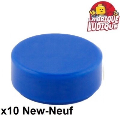 Lego 10x Tile Round glatte runde Platte 1x1 blau/blue 98138 NEU