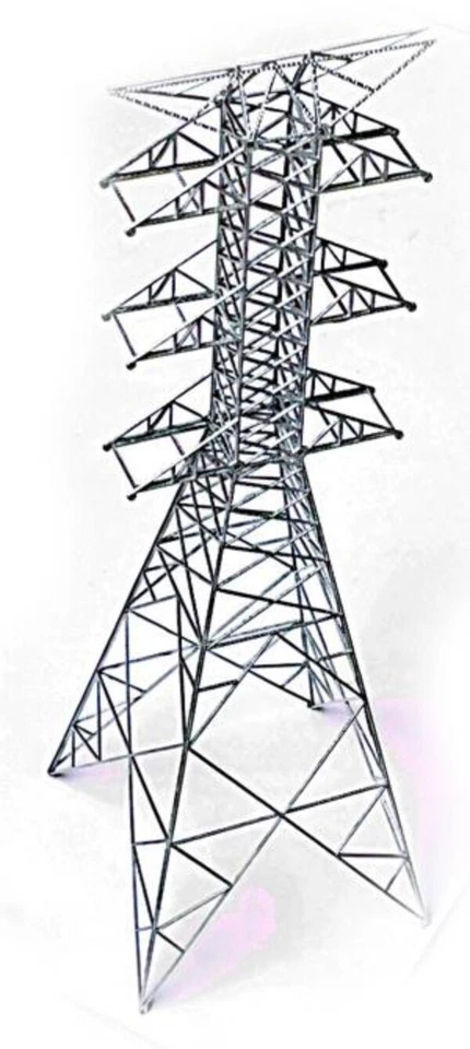HO Scale Diorama Power Transmission Tower Model Scene Building Model Accessories - Image 3 of 4