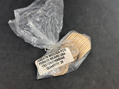 Vintage Brand new Jameson Irish Whiskey Wooden Pog - Quality 25