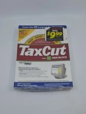H&R Block Tax Cut Premium 2001 Tax Year Windows and Mac CD New SEALED