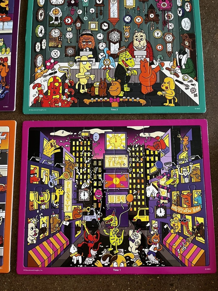 Match it Up! Time Puzzles And �Synonym Puzzles от Educational Insights 4 головоломки - Изображение 2 из 4