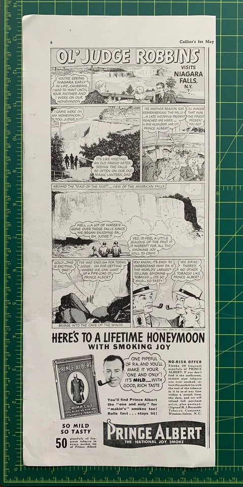 Anuncio impreso Prince Albert Tobacco 1939 vintage Foto 2 de 2