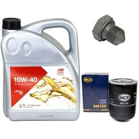 MotoröL Set 10W-40 5 Liter + ÖLfilter + Schraube FüR Audi Seat VW Passat Polo