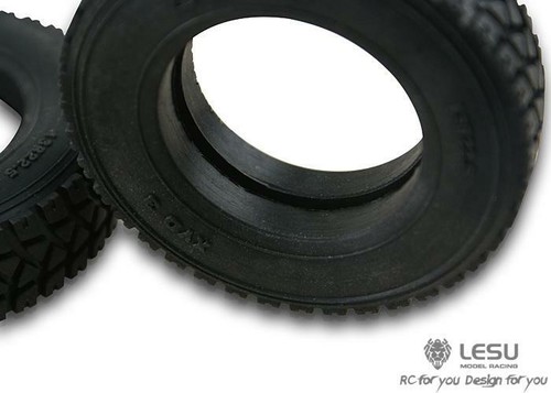 LESU 1/16 Scale Narrow Tire for RC Tractor Truck Wheel Hub Axle Dumper Model - Picture 4 of 4