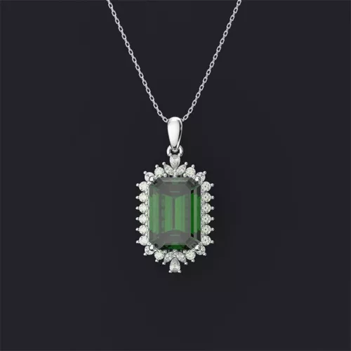 Gorgeous Wedding 925 Silver Plated Necklace Pendant Women Cubic Zircon Jewelry - Picture 10 of 39