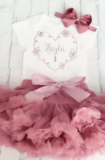 Boho chic first birthday outfit top