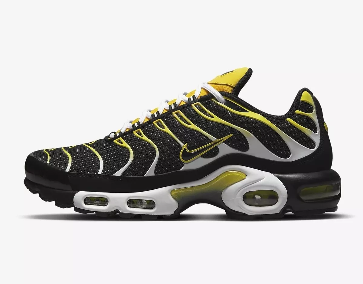 Nike Air Max Plus Black Tour Yellow DQ3983 001 Size 6 12