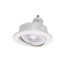 DIALL WHITE GLOSS LED TILT DOWNLIGHT 5.3 W, PACK OF 3