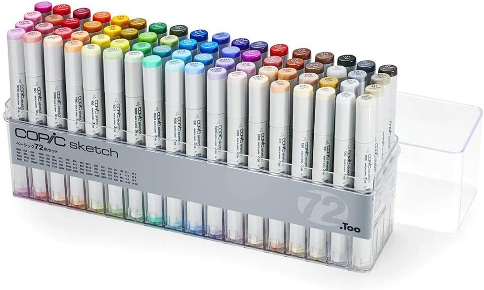 Copic Sketch Basic 72 Color Set / Alcohol marker / From
