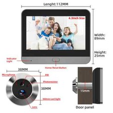 Tuya 3MP 140° grandangolare 2,4 GHz WiFi Magic Door Peephole Eye PIR fotocamera