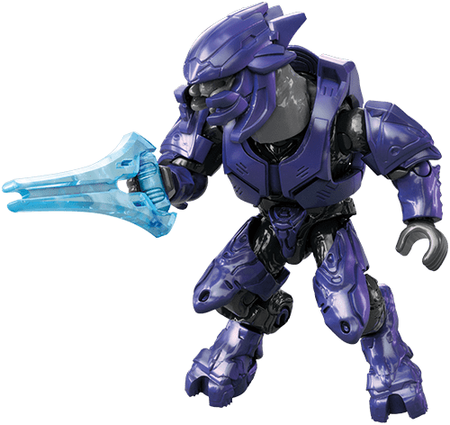 HALO INFINITE SERIES MEGA CONSTRUX PURPLE ELITE MERCENARY MINI FIGURE MAF  12