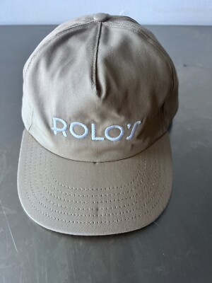 Rolo s Beige Tan Unionwear Pinch SnapBack 5 Panel Hat Ridgewood Queens NYC