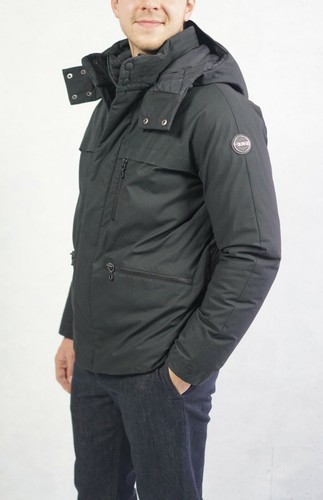 Giacca invernale lunga COLMAR con interno in vero piumino verde nero uomo |  eBay