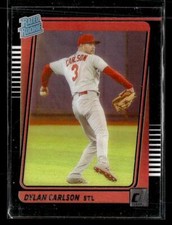 2021 Panini Chronicles #17 Dylan Carlson Clearly Donruss card