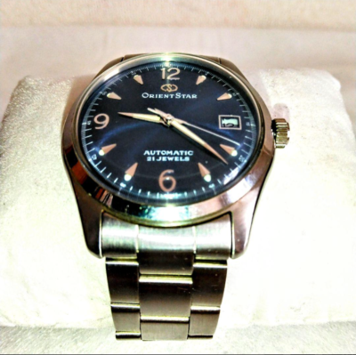 Orient Star 48747 Blue Dial Automatic Men's Watch Pre-owned