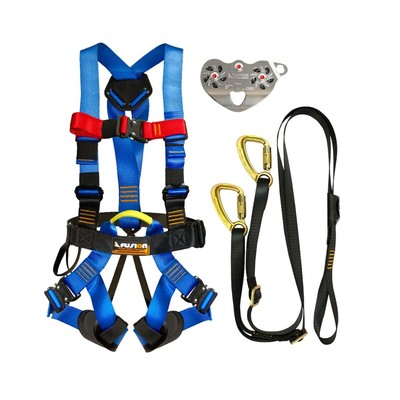 Fusion Kids Backyard Zipline Kit Harness Lanyard Trolley Carabiner Helmet Bundle For Sale Online Ebay
