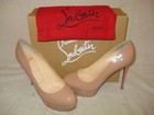 AUTH NEW WOMEN LOUBOUTIN NUDE DIRDITTA 130 NUDE PATENT PLATFORM PUMP/HEEL US 11 — photo 2