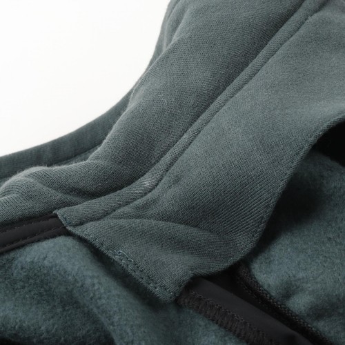 HERMES Sudadera con Capucha Chaqueta #L 02-5753 Algodón Nylon Verde Negro Usado - Imagen 6 de 9