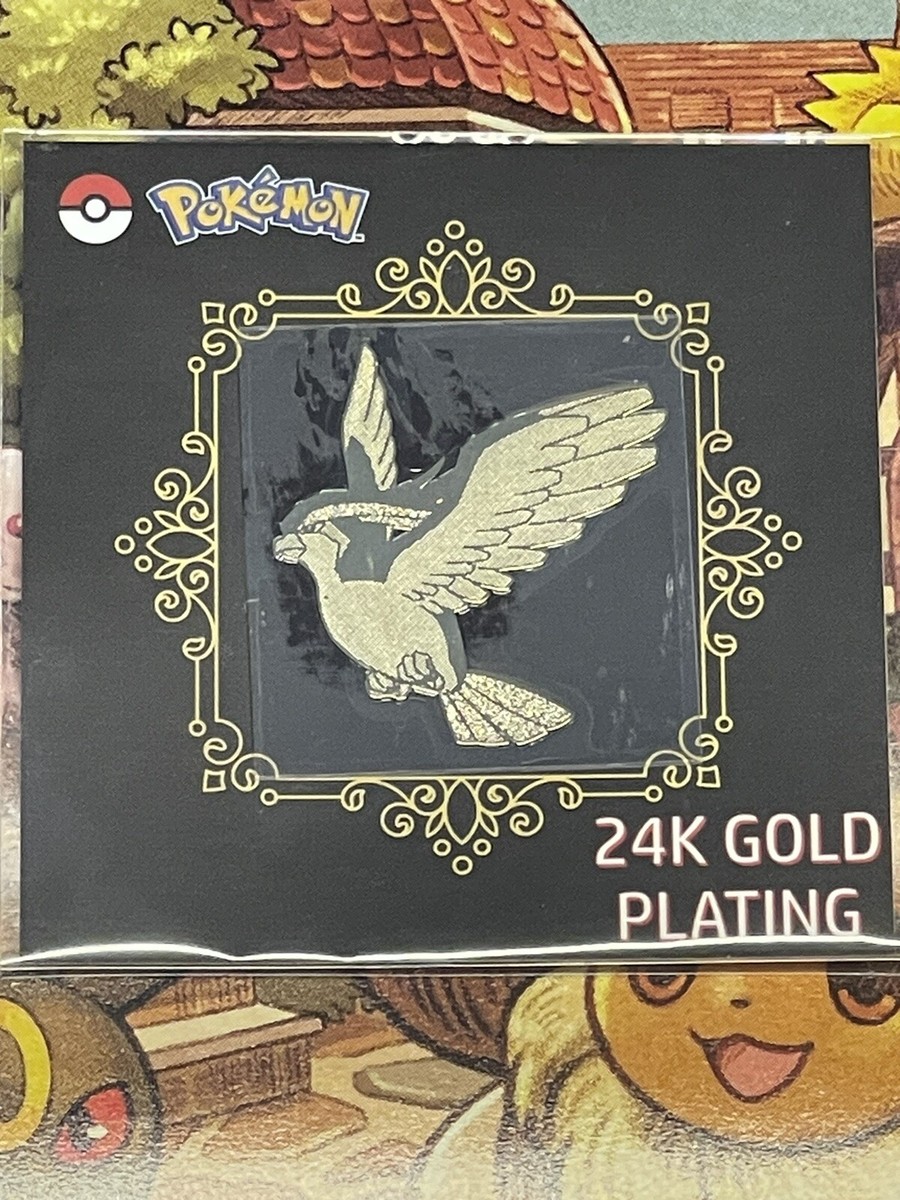 24k Gold Plated Pokémon Pidgeot Sticker Pack Fresh | eBay
