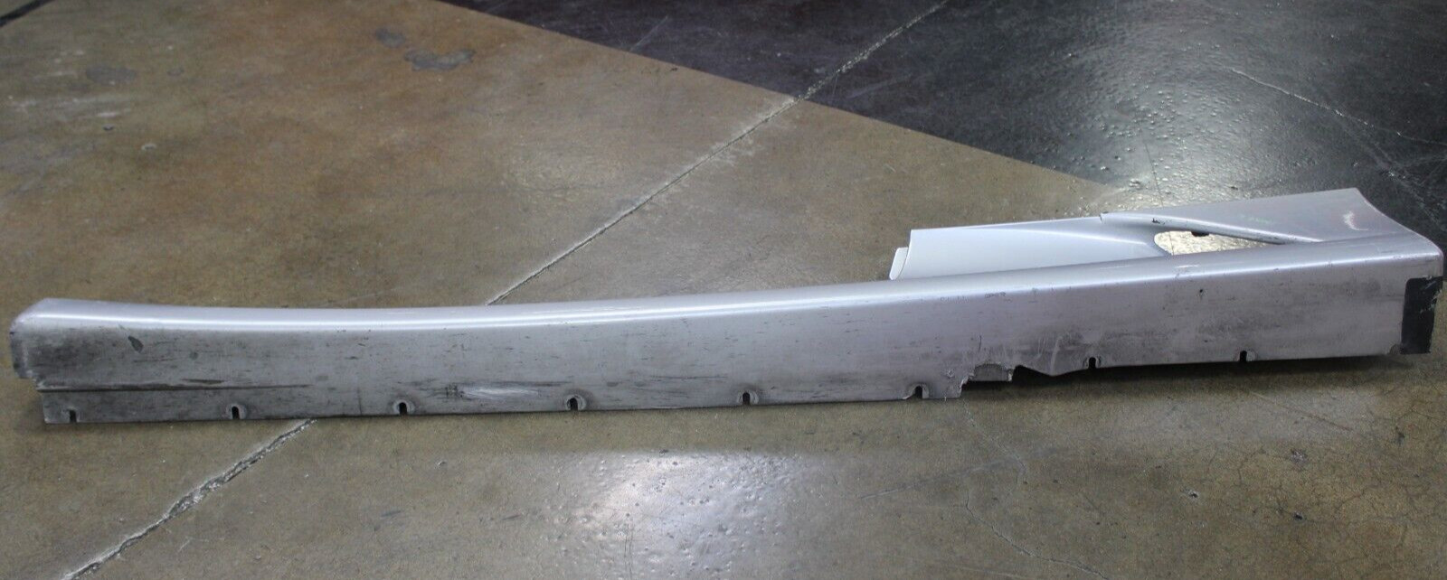 Ferrari F430, Coupe, Spider, LH, Rocker Panel, Silver, Dmg, Used, P/N 68021110
