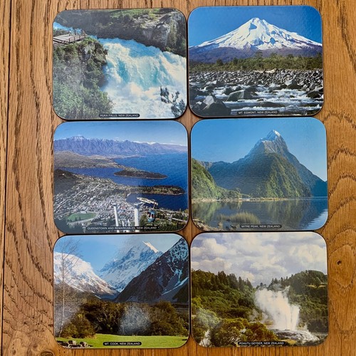 Jason Coasters 6 set New Zealand Scenery, Scenic Mountains