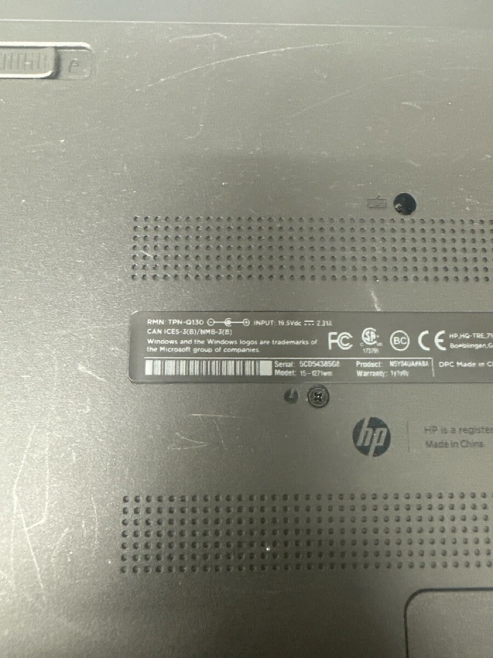 HEWLETT PACKARD 15-1271WM (E16001271) - Image 4 of 4