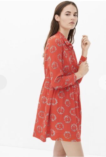 SANDRO PARIS Anillo Estampado Floral Vestido corto de seda rojo Piece&Love TA... - Imagen 2 de 22