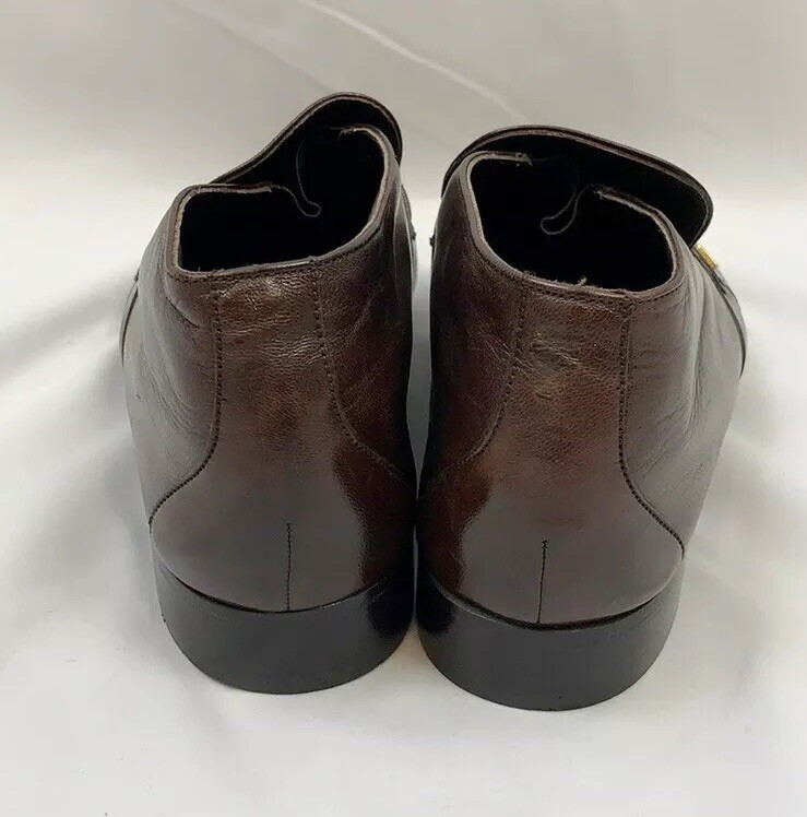 ：） 様フォロー割りBALLY PALOR Italy 90s 00s ドレスシ 1990s Bally Oiled Leather Ankle Boots, Brown, Buckle