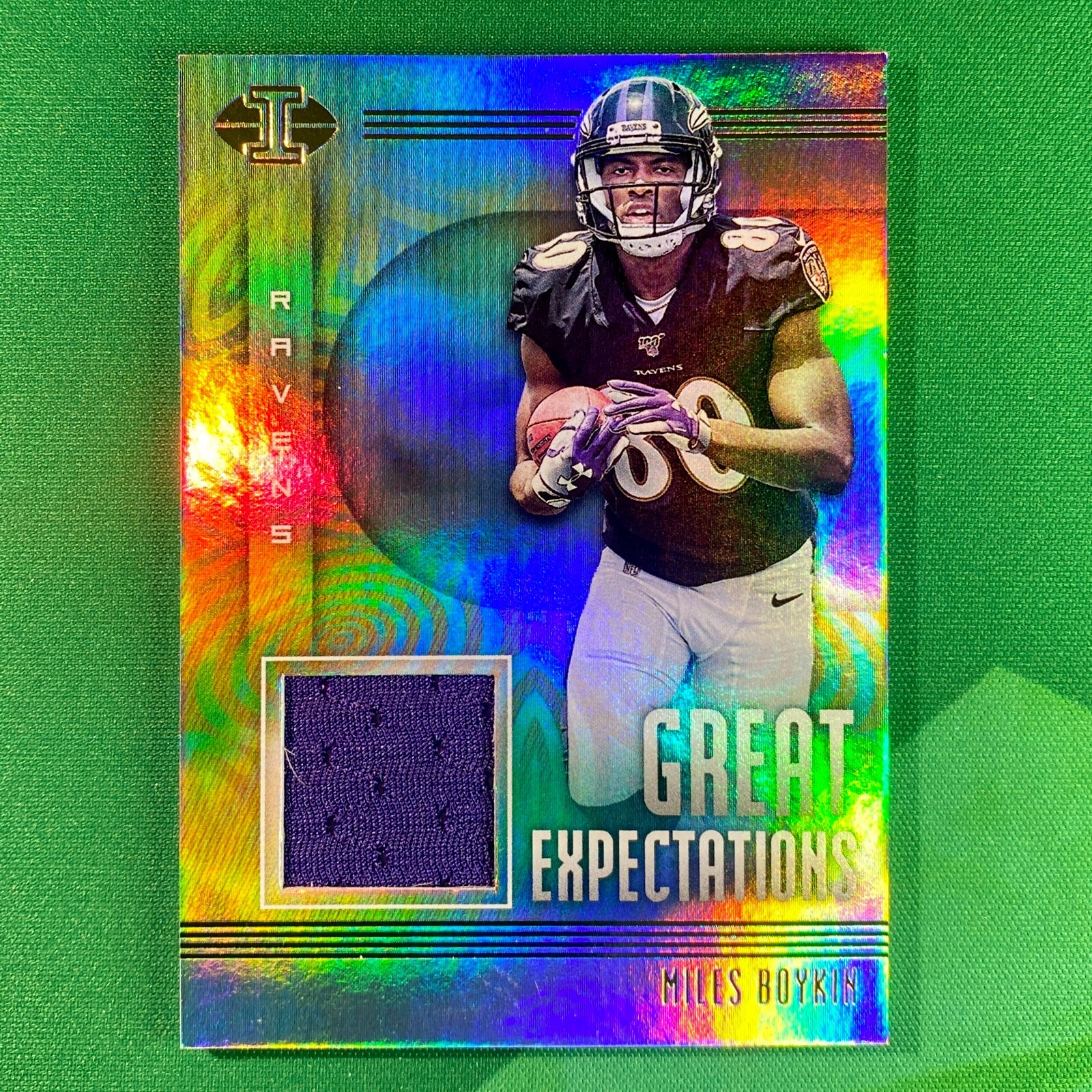 Miles Boykin Panini Plates & Patches Rookie Patch Autographs #MBO Base