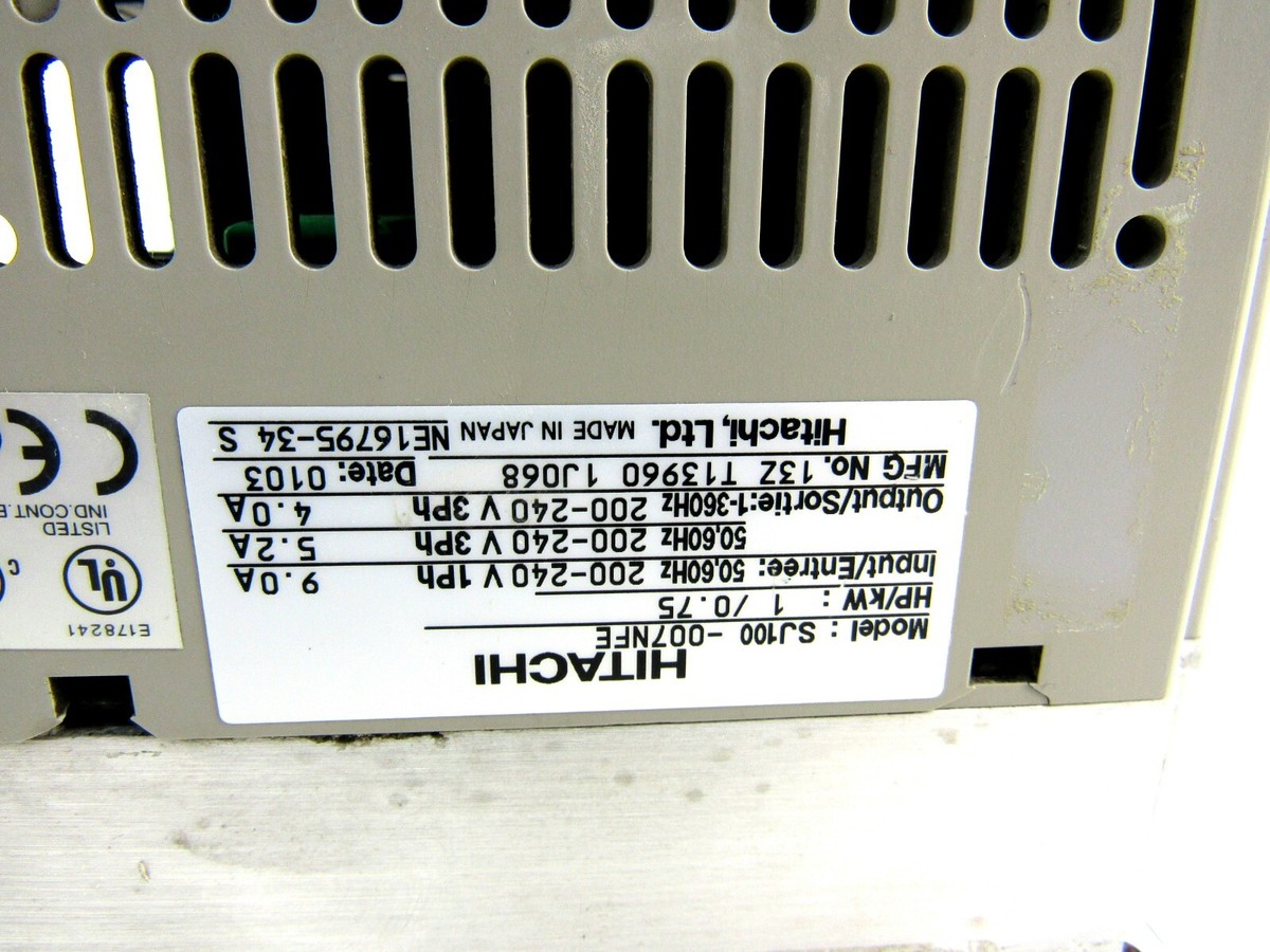 Hitachi SJ100 007NFE FREQUENCY INVERTER | eBay