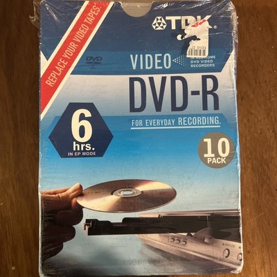 BRAND NEW--9 PACK TDK DVD-R Recordable Blank Discs *Up to 6 HRS Each*