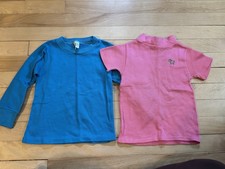 Toddle time garanimals 4t lot true vintage ribbed blue pink shirt zebra