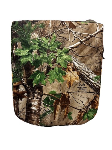 Hunting Portable Seat Cushion RealTree Camouflage Adjustable Straps 15x17.5x3"