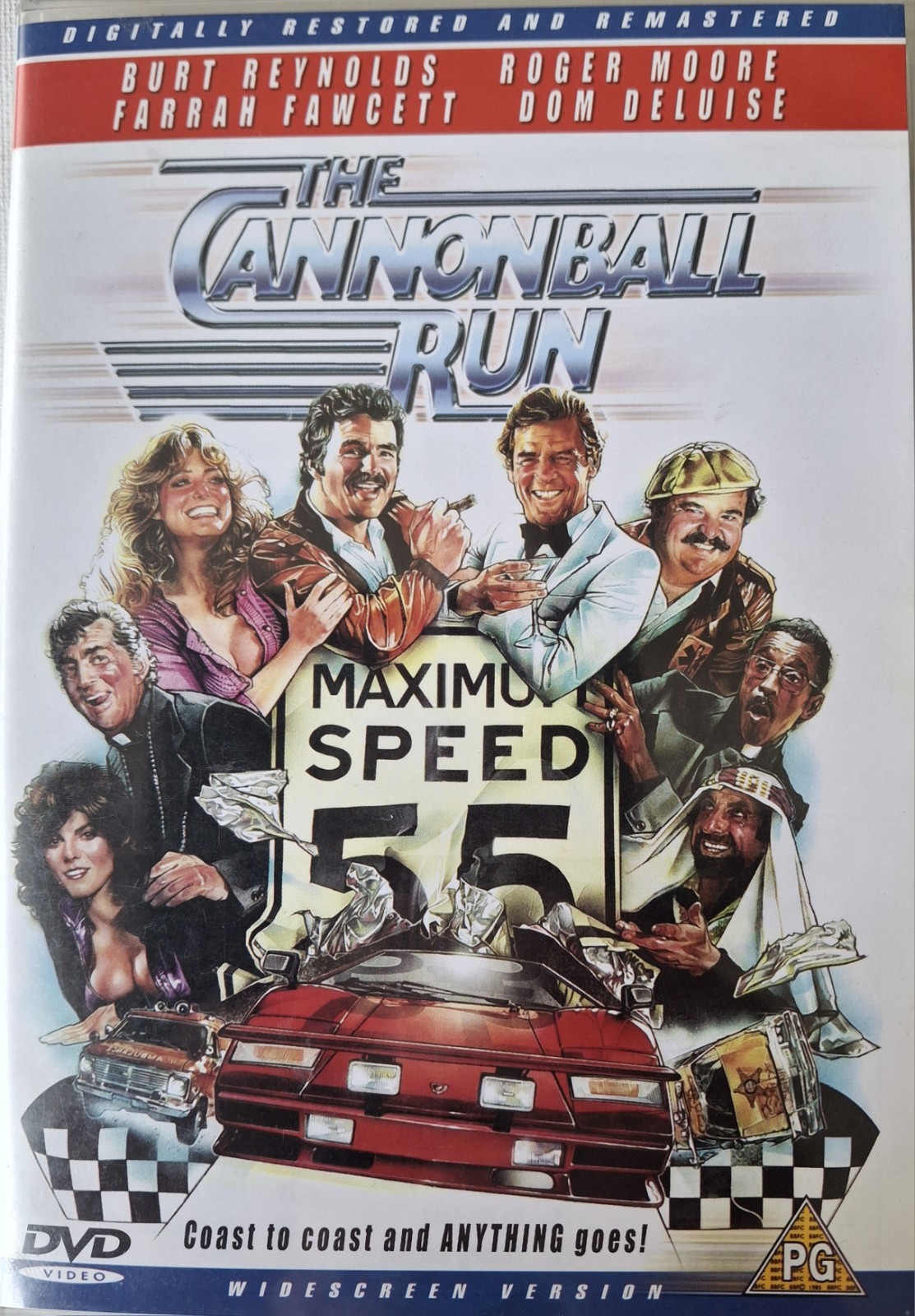 The Cannonball Run (1981) DVD Burt Reynolds/Farrah Fawcett Excellent Condition