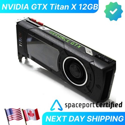 NVIDIA GTX Titan X 12GB GDDR5 RAM GPU Graphics Card   4K Gaming AI Maxwell PCIe