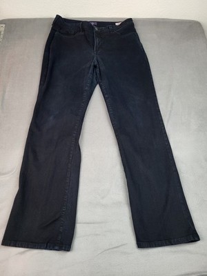 Not Your Daughters Jeans Bootcut NYJD Womens 12P Black Stretch Lightweight