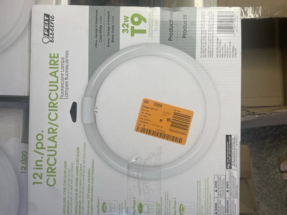 4 Each Feit Electric Circle Fluorescent White No Size Cool White 4100K T9 32W - Image 3 of 4