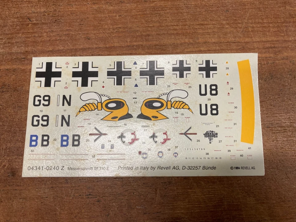 Revell Messerschmitt Bf 110 E-1 in 1:72 scale - No Box - Immagine 4 di 4