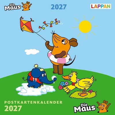 Der Kalender mit der Maus - Postkartenkalender 2027 Lappan Verlag