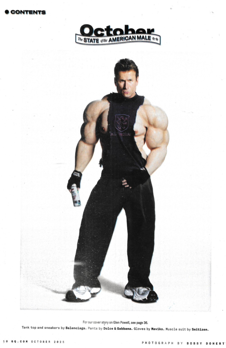 GQ Magazine Glen Powell State of the American Male in 2025 Men's