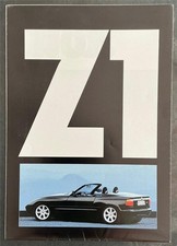 BMW Z1 Sports Convertible Car Sales Brochure 1989 Ref 911080110 German Text