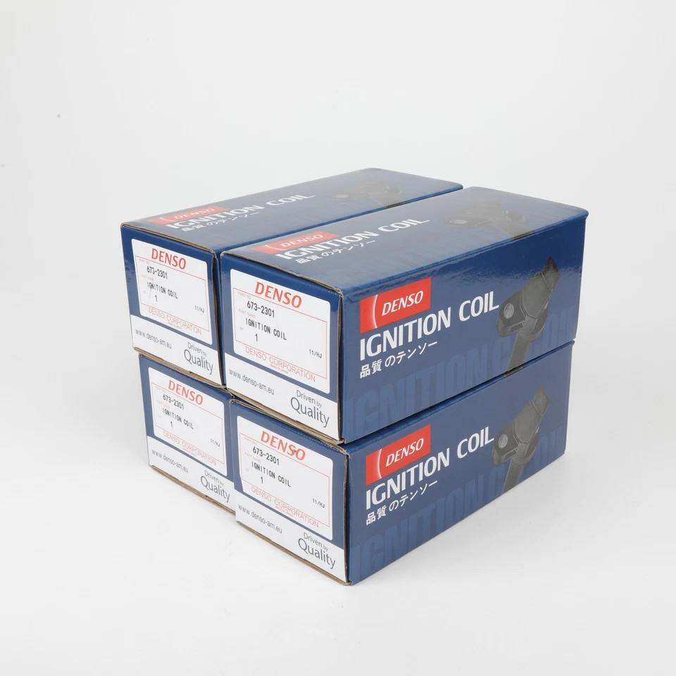 4X Ignition Coils UF311 For Honda CR-V Accord Element 2.4L Denso 673-2301 NEW Foto 4 de 4