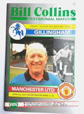 Gillingham v Manchester United - 1992/93 - Bill Collins Testimonial - Excellent
