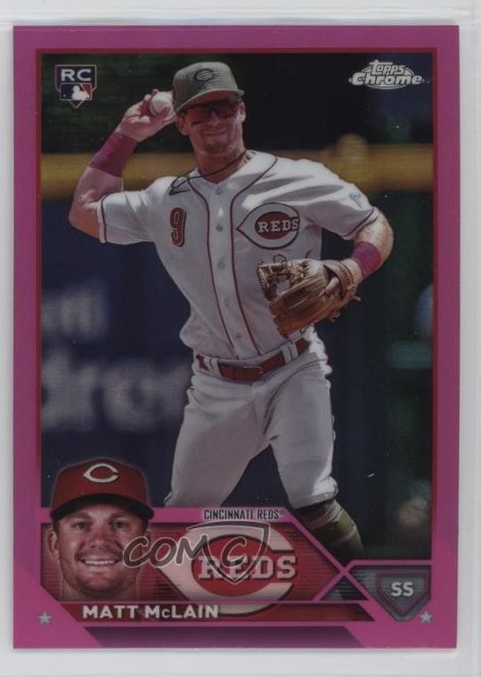 2023 Topps Chrome Update Pink Refractor Matt McLain #USC200 05ns
