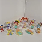 Vtg 1984-1985 OAA Inc Cabbage Patch Kids Plastic Mini Doll Figures (Lot Of 13)