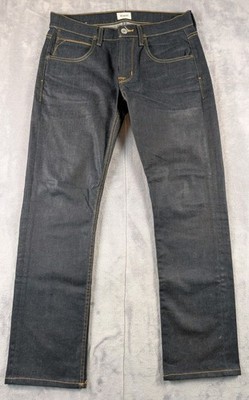 Hudson Men's Byron 5 Pocket Straight Leg Dark Wash Denim Jeans- Size 32x30